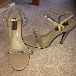 COPY - Johnathan Kayne Savannah open toe nude heel